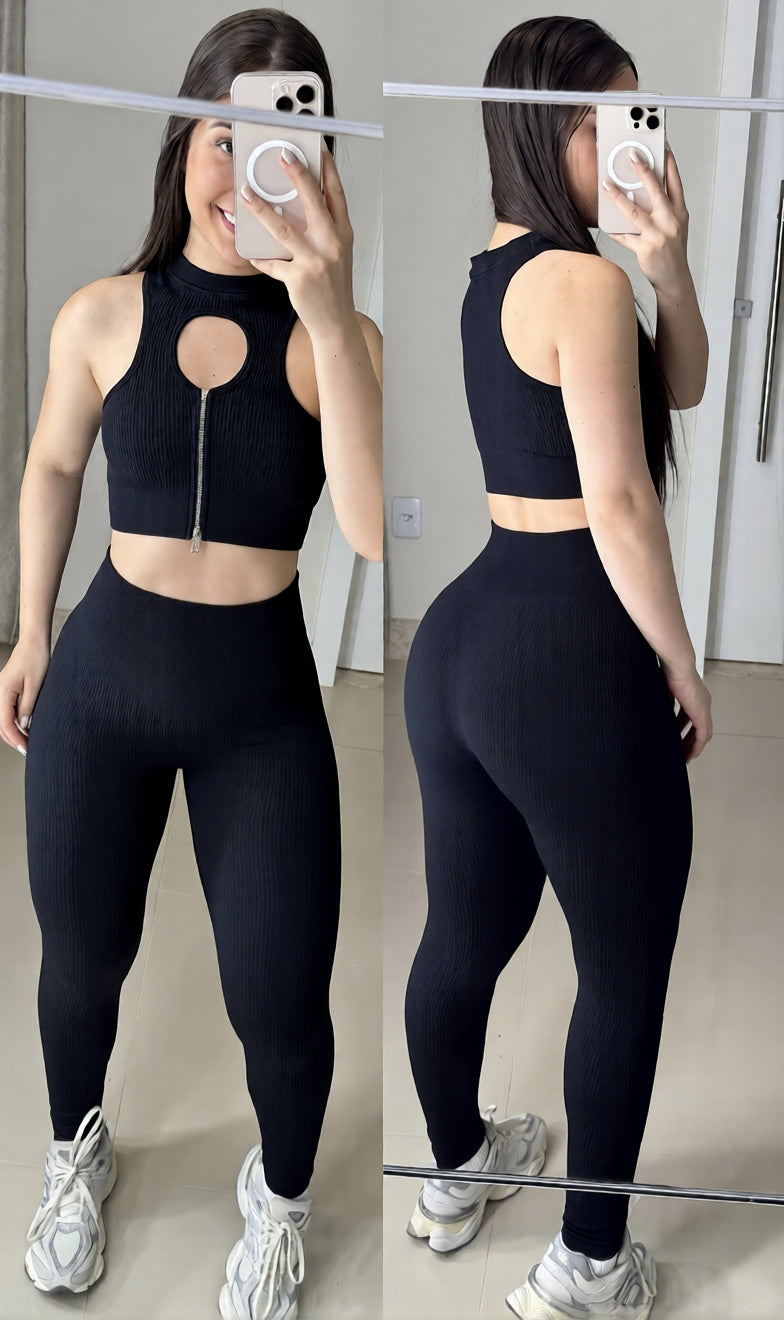 Conjunto SLIN de legging canelado power