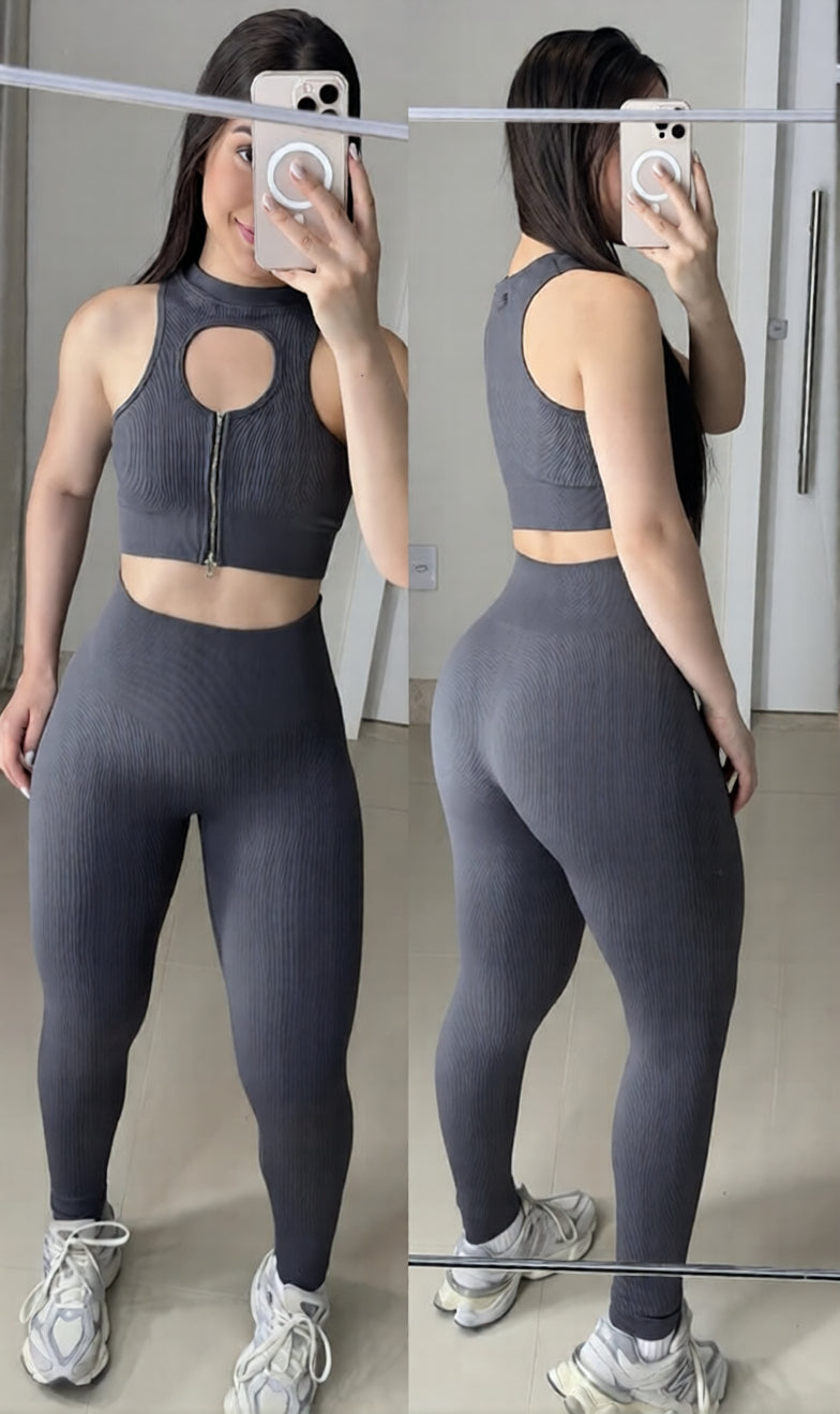 Conjunto SLIN de legging canelado power